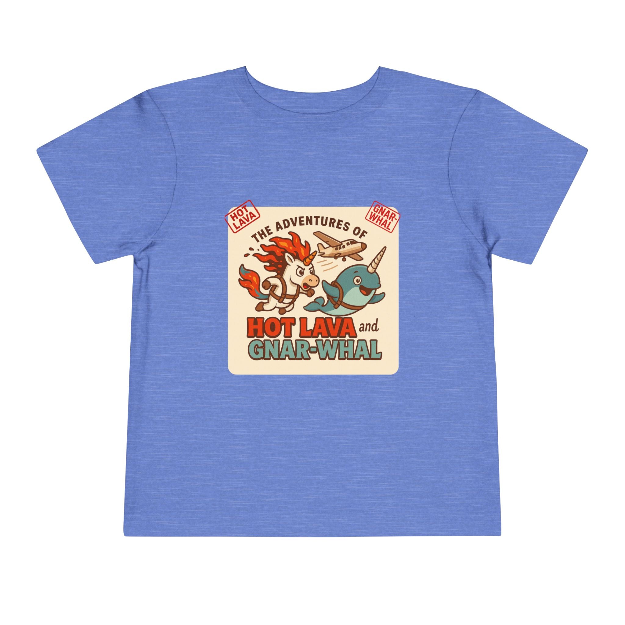 The Adventures of Hot Lava & Gnar-Whal Toddler Short Sleeve Tee