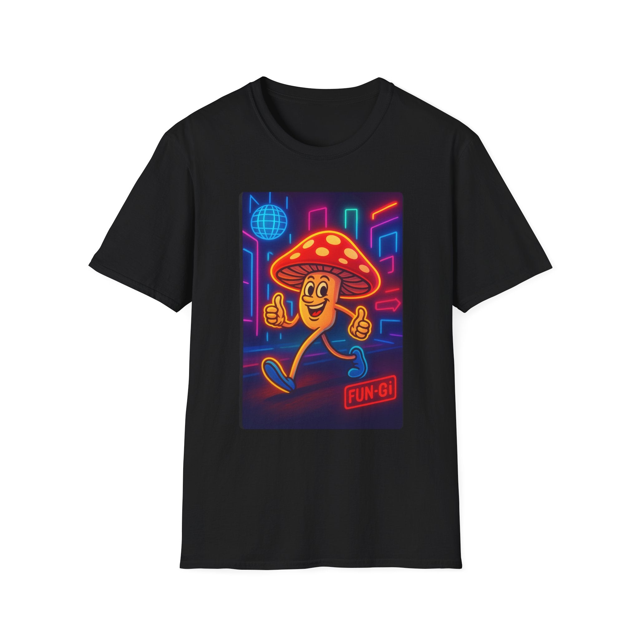 Fun-Gi, Shroom dancing disco lights, Music Lovers, Festival Shirt