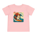 Hot Lava the Unicorn Surfing Toddler Short Sleeve Tee