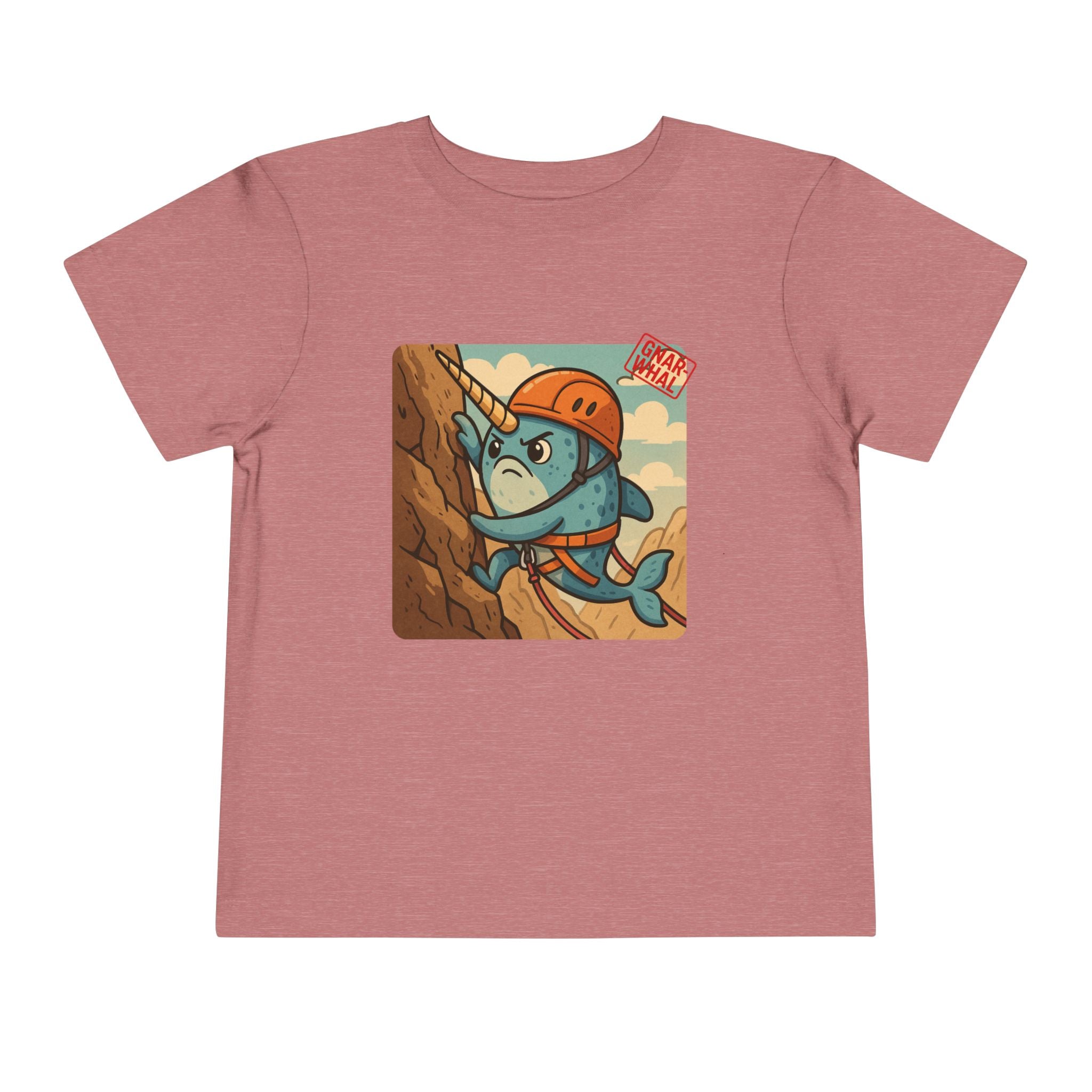 Gnar-Whal Climbing Toddler Short Sleeve Tee